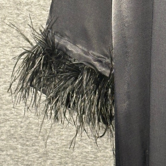 Sleeper Black Party Shirt Dress Long Sleeve Detachable Cuffs Small - Picture 5 of 14